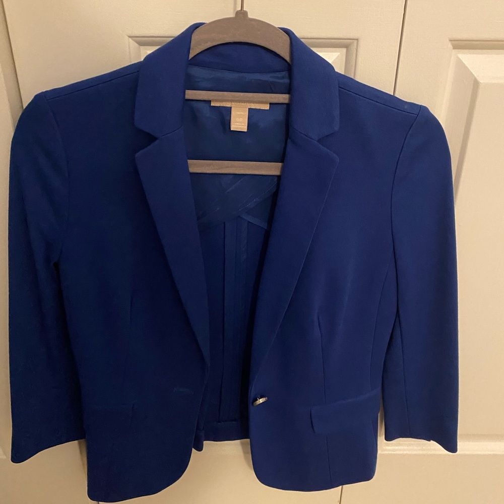 Bright blue blazer from banana republic